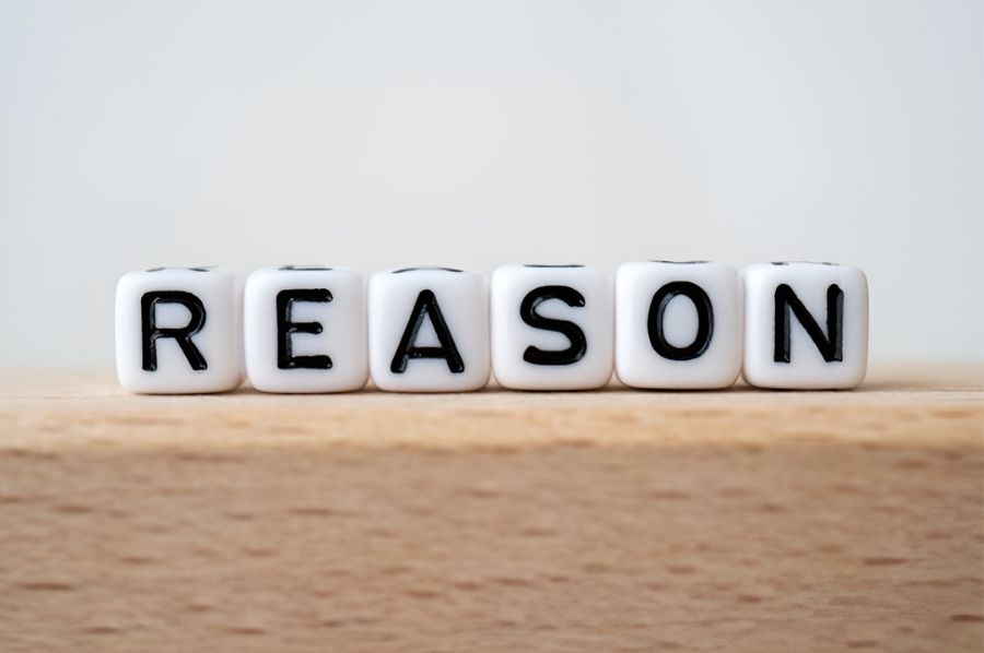 REASONと書かれたブロック